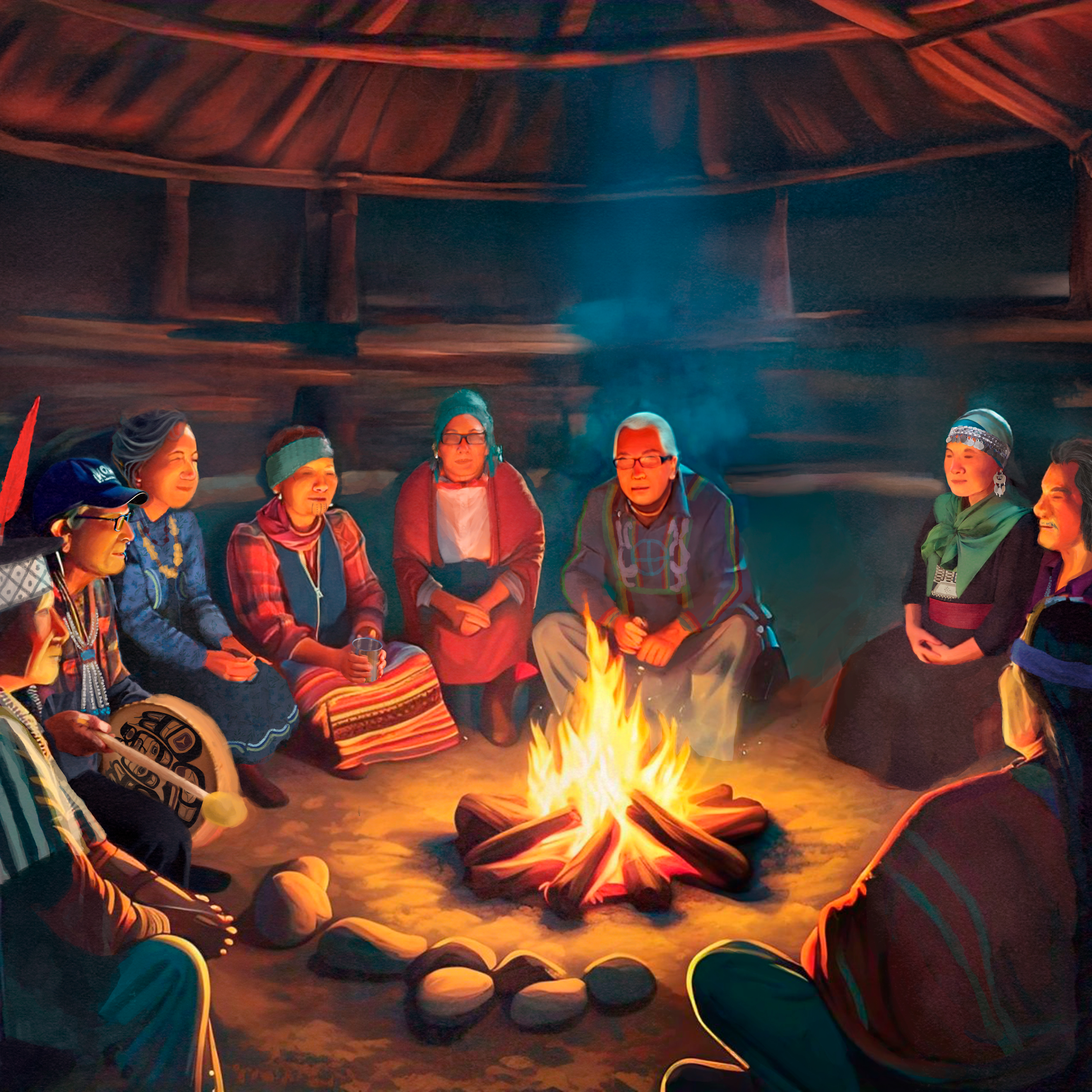 Illustration of elders.